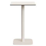 DINA High outdoor table in white with metal leg in a painted white finish, 60x60x96 cm