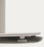 DINA High outdoor table in white with metal leg in a painted white finish, 60x60x96 cm