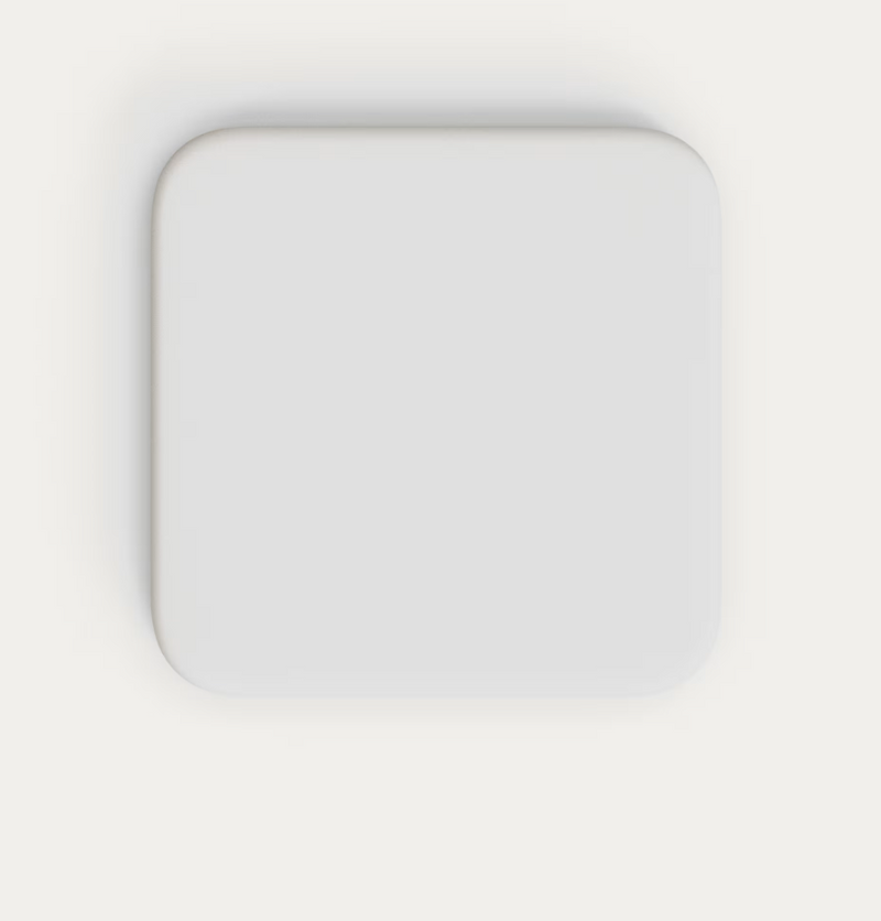 DINA Visoki vanjski stol s bijelom cementnom pločom 70x70cm i bijelom čeličnom bazom 48x48x96cm