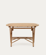 DANDARA Sklopivi stol od masivnog bagremovog drva s prirodnom završnom obradom, Ø 120 x 60 cm FSC 100%