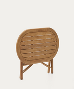 DANDARA Sklopivi stol od masivnog bagremovog drva s prirodnom završnom obradom, Ø 120 x 60 cm FSC 100%