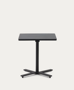 TORRETA Sklopivi vanjski stol od aluminija s tamno sivom završnom obradom 70 x 70 cm