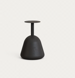 SAURA Crni metalni stolić za kavu s pločom od prirodne akacije, 45 x Ø43 cm FSC 100%