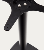 SAURA visoki kvadratni barski stol s crnim čeličnim okvirom, prirodnom završnom obradom, gornja ploča od akacije 96x70x70cm FSC100%