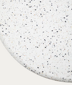 SAURA Stol u bijelom terazzu s bijelom terazzo pločom, 75 x Ø70