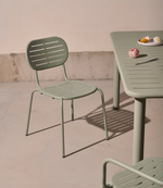 BRAI Vrtna stolica na slaganje od tirkiznog pocinčanog čelika