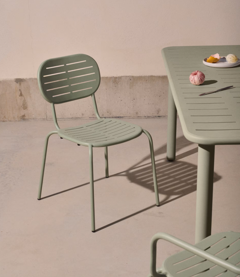 BRAI Vrtna stolica na slaganje od tirkiznog pocinčanog čelika