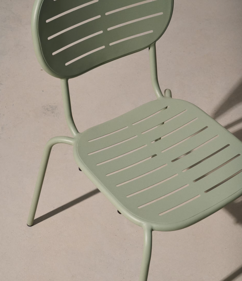 BRAI Vrtna stolica na slaganje od tirkiznog pocinčanog čelika