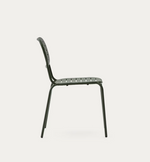 BRAI Vrtna stolica koja se može slagati jedna na drugu od zelenog pocinčanog čelika