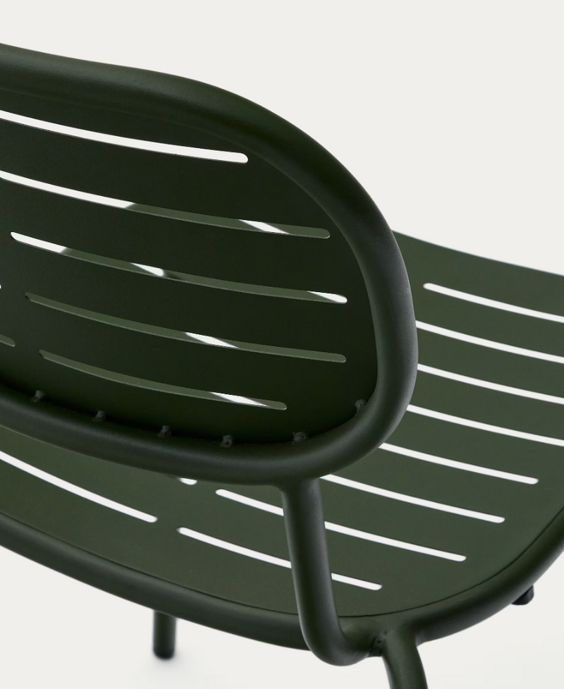 BRAI Vrtna stolica koja se može slagati jedna na drugu od zelenog pocinčanog čelika