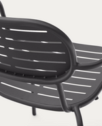 BRAI Skladljiva vanjska stolica s naslonima za ruke od tamno sivog pocinčanog čelika