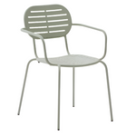 BRAI Vrtna stolica na slaganje s naslonima za ruke od tirkiznog pocinčanog čelika