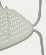 BRAI Vrtna stolica na slaganje s naslonima za ruke od tirkiznog pocinčanog čelika