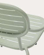 BRAI Vrtna stolica na slaganje s naslonima za ruke od tirkiznog pocinčanog čelika