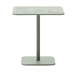 BRAI Outdoor table in turquoise galvanised steel 70 x 70cm