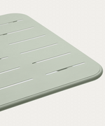 BRAI Outdoor table in turquoise galvanised steel 70 x 70cm