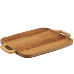 SARDIS Large serving board made from FSC 100% acacia wood and rattan