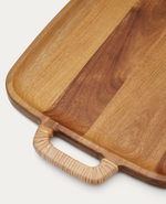 SARDIS Large serving board made from FSC 100% acacia wood and rattan