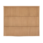 HELVINE Chest of 3 drawers in oak veneer 90 x 78 cm FSC 100%