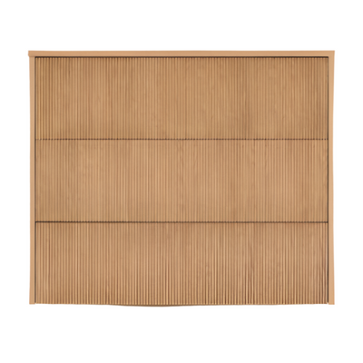 HELVINE Chest of 3 drawers in oak veneer 90 x 78 cm FSC 100%