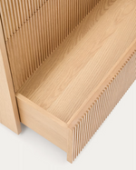 HELVINE Chest of 3 drawers in oak veneer 90 x 78 cm FSC 100%