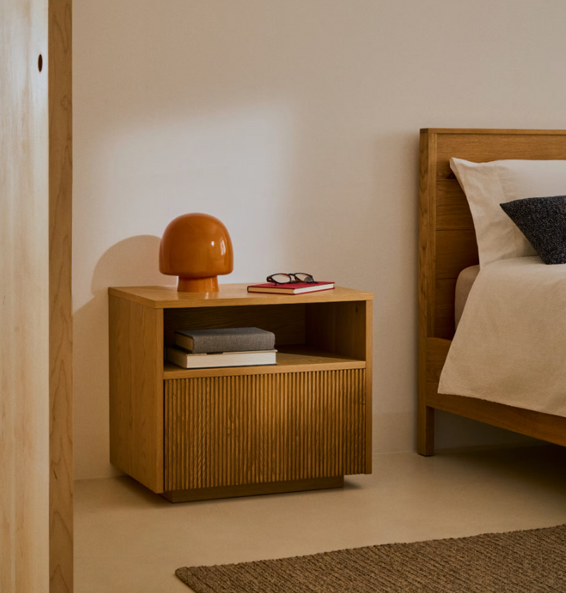 HELVINE Noćni ormarić s 1 ladicom od hrastovog furnira, 60 x 52 cm FSC 100%