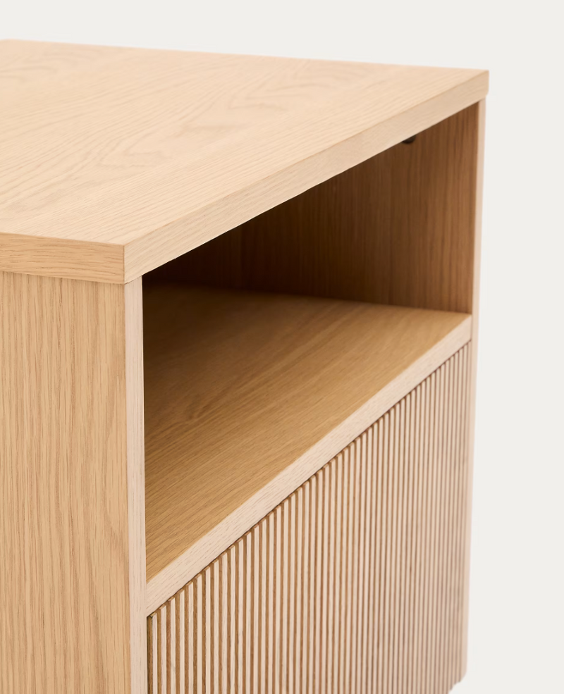 HELVINE Noćni ormarić s 1 ladicom od hrastovog furnira, 60 x 52 cm FSC 100%