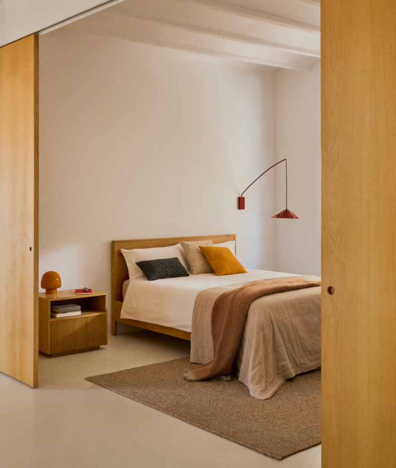 HELVINE Noćni ormarić s 1 ladicom od hrastovog furnira, 60 x 52 cm FSC 100%