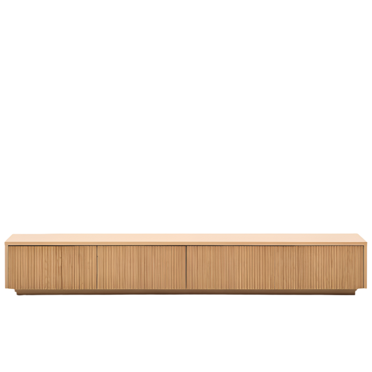 HELVINE TV komoda s 4 ladice od hrastovog furnira, 200 x 30 cm FSC 100%