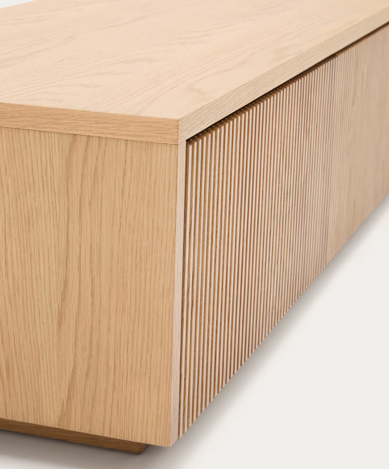 HELVINE TV komoda s 4 ladice od hrastovog furnira, 200 x 30 cm FSC 100%