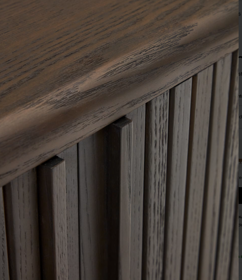 MAILEN TV komoda s 2 vrata, jasen furnir s tamnom završnom obradom, 200 x 50 cm