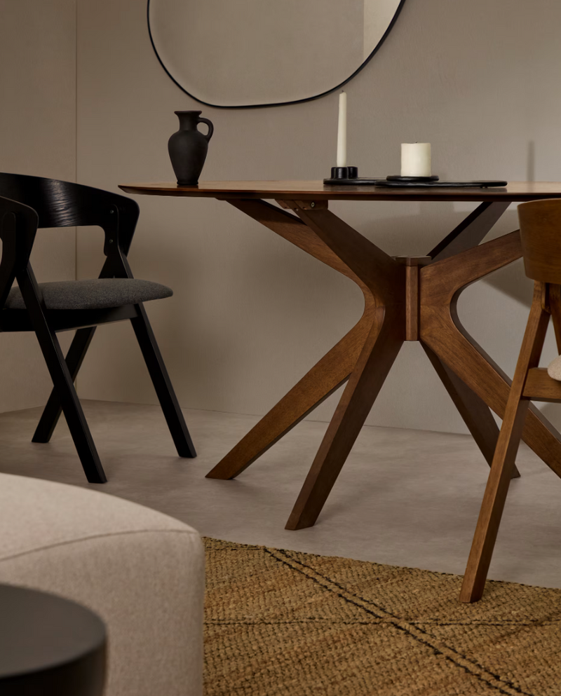 NAANIM Stol od furnira oraha, 180 x 110 cm