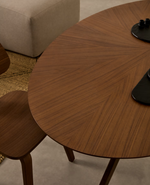 NAANIM Stol od furnira oraha, 180 x 110 cm