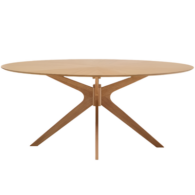 NAANIM Table in oak veneer, 180 x 110 cm