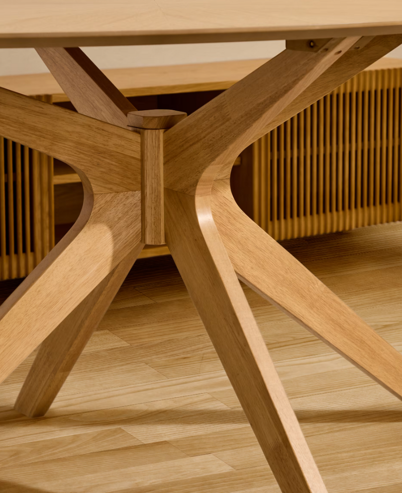 NAANIM Stol od hrastovog furnira, 180 x 110 cm