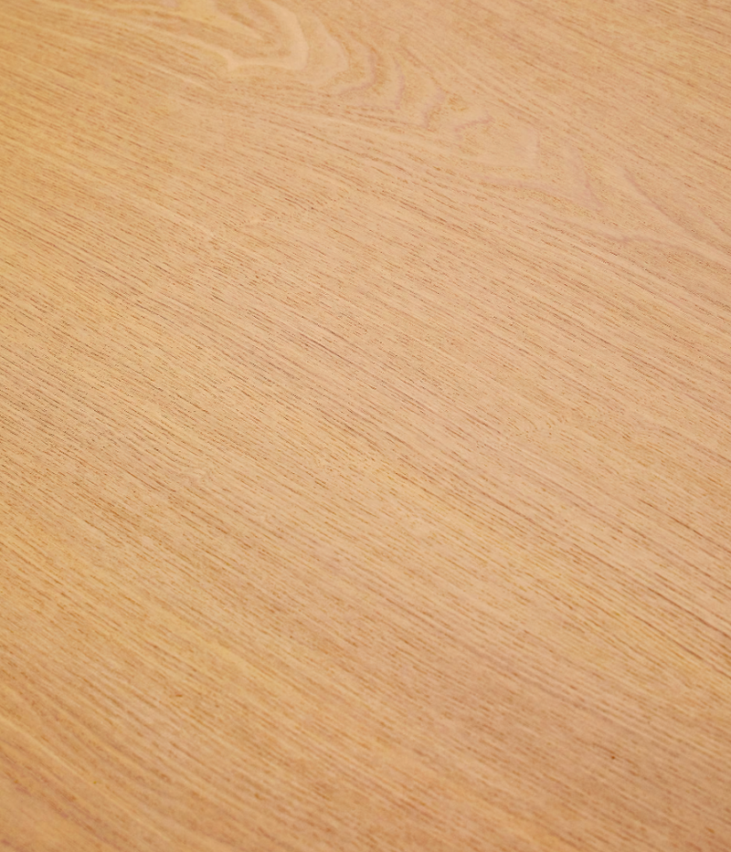 INDARA Okrugli stol od jasenovog furnira i masivnog kaučukovca s prirodnom završnom obradom Ø110 cm