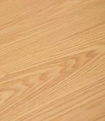 INDARA Stol od jasenovog furnira i masivnog kaučukovca s prirodnom završnom obradom 160 x 90 cm