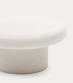 ADDAIA Okrugli stolić za kavu od bijelog cementa Ø66 cm