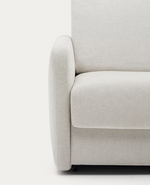 NUALA Pearl-coloured sofa bed