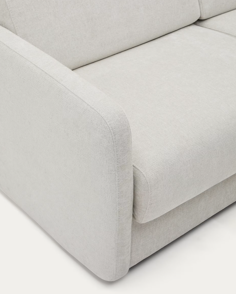 NUALA Pearl-coloured sofa bed