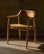 FONDES Chair in solid oak wood with natural finish FSC Mix Credit