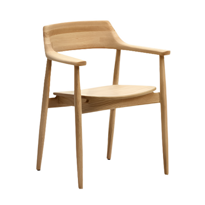 FONDES Chair in solid oak wood with natural finish FSC Mix Credit