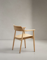 FONDES Chair in solid oak wood with natural finish FSC Mix Credit