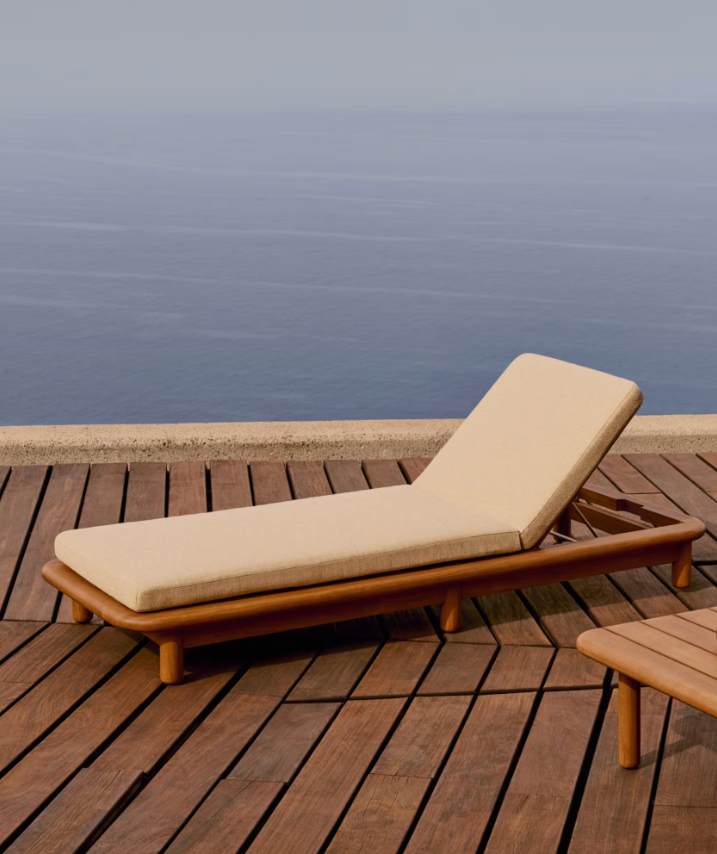 TURQUETA Sun lounger made from solid teak wood FSC 100%