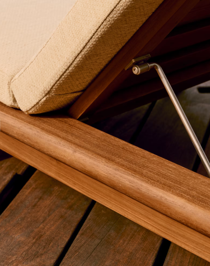 TURQUETA Sun lounger made from solid teak wood FSC 100%