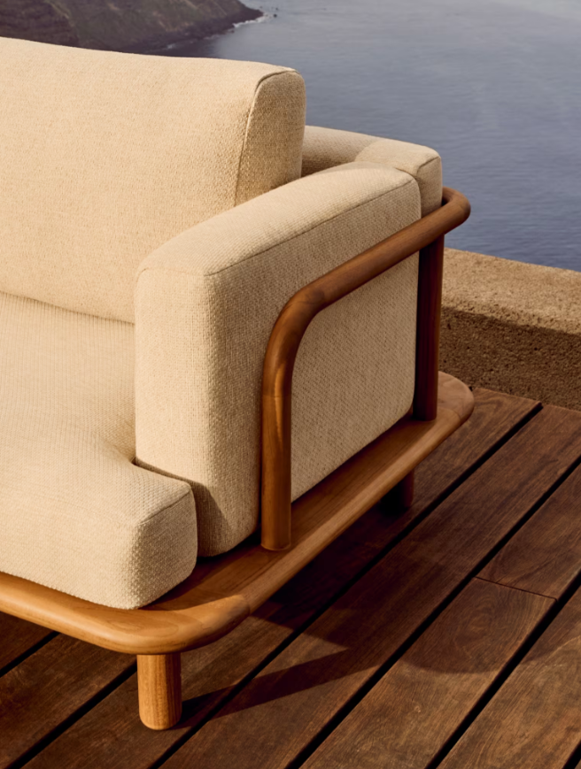 TURQUETA trosjed od masivnog tikovine 230 cm FSC 100%