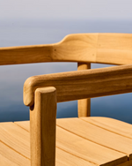 ICARO Složive stolice od masivnog tikovine u prirodnoj završnoj obradi, FSC 100%