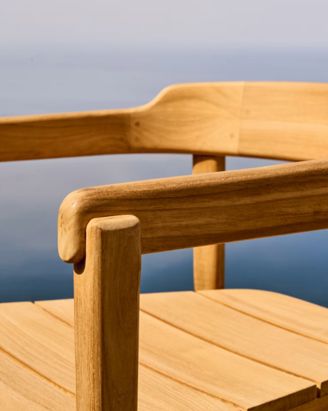 ICARO Složive stolice od masivnog tikovine u prirodnoj završnoj obradi, FSC 100%