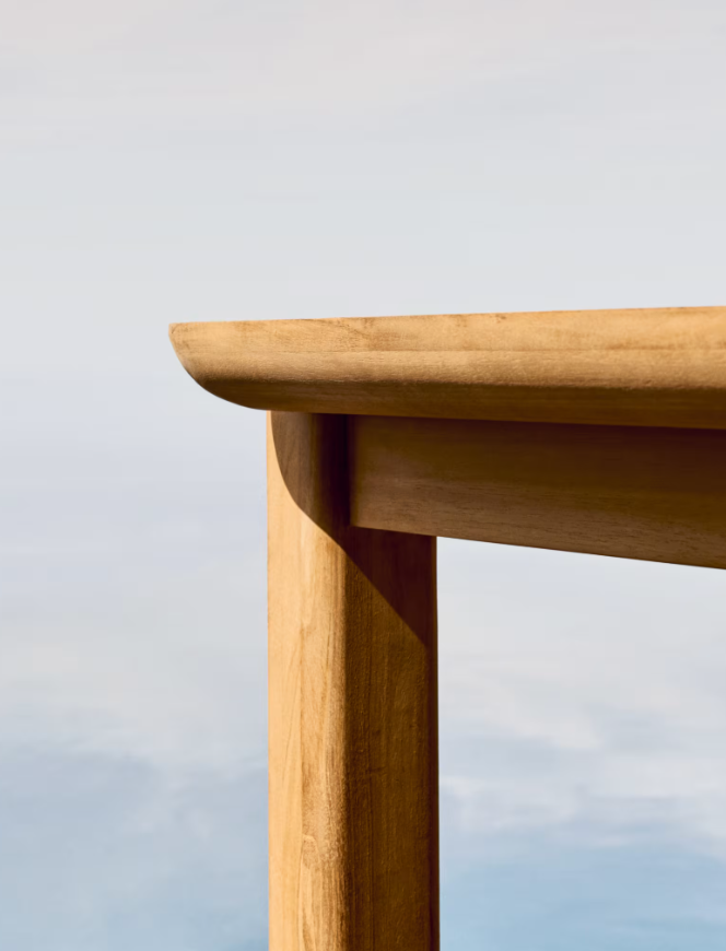 ICARO Stol izrađen od masivnog tikovine, 220 x 102 cm, FSC 100%