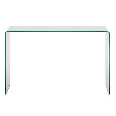 BURANO Glass console table 125 x 40 cm